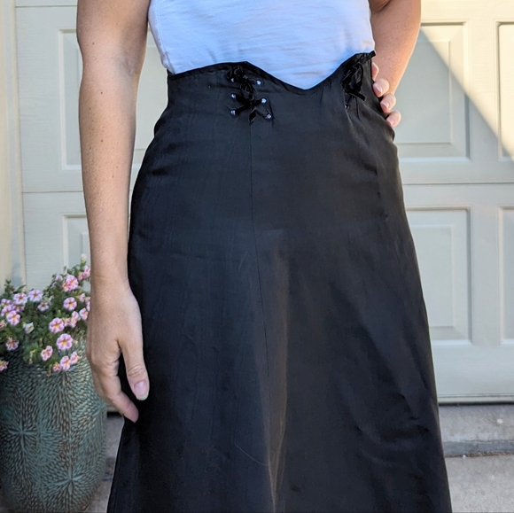 EDWARDIAN MAXI SKIRT high waist XXS - Picture 2 of 10